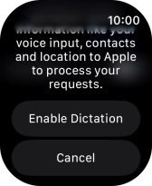 Press Enable Dictation. Press Enable Dictation.