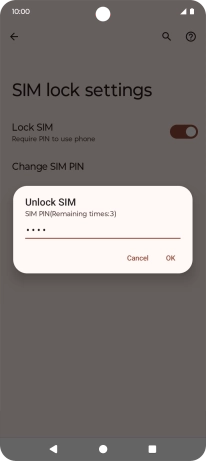 Key in your PIN and press OK. Key in your PIN and press OK.