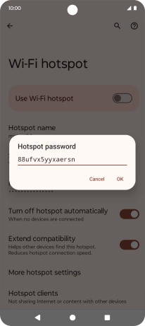 Key in the required password and press OK.