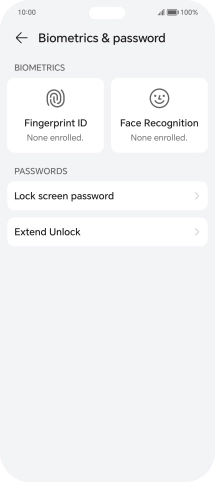 Press Fingerprint ID.