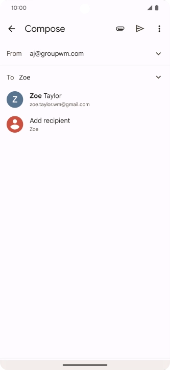Press the required contact. Press the required contact.