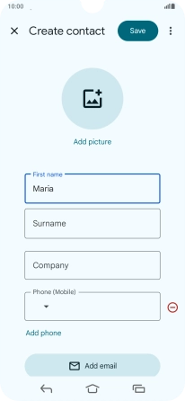 Press Surname and key in the required last name. Press Surname and key in the required last name.