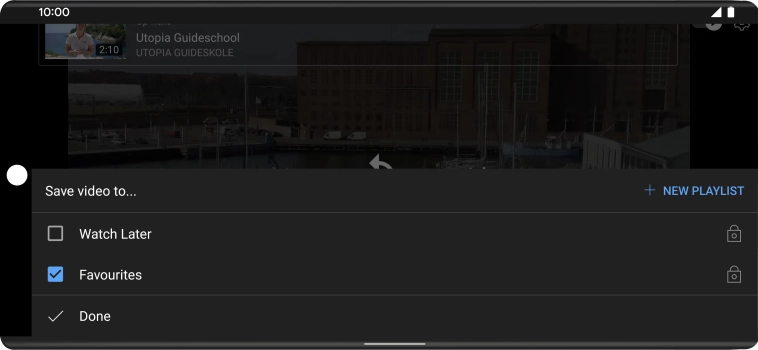 Press the required playlist. Press the required playlist.