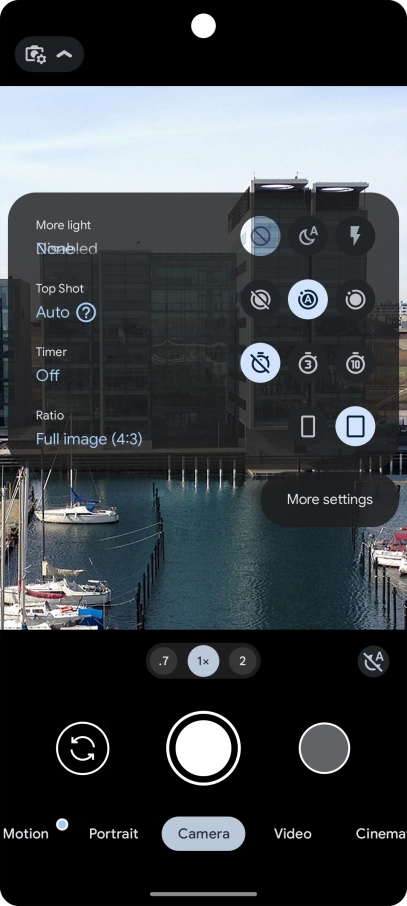 Press the required setting next to Press the required setting next to