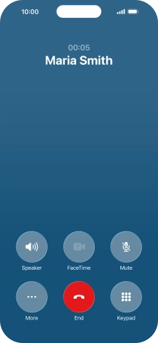 Press More during an ongoing call. Press More during an ongoing call.