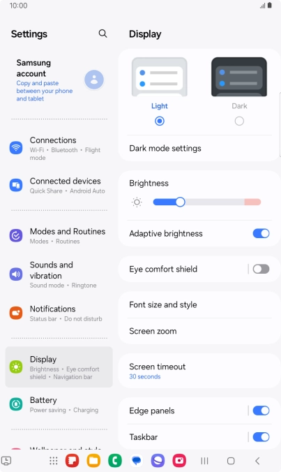 Press the indicator next to Press the indicator next to