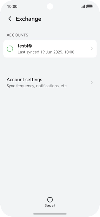 Press Account settings.