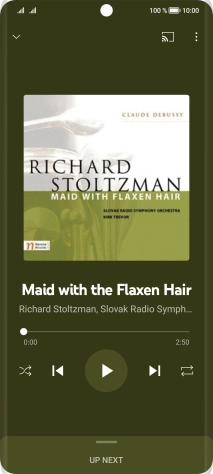 Press arrow right to go to the next audio file.