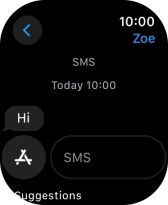Press SMS. Press SMS.