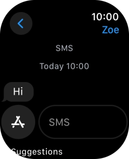 Press SMS. Press SMS.