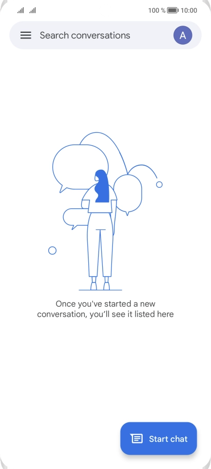 Press the profile icon.
