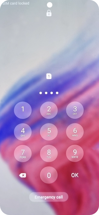 If your SIM is locked, key in your PIN and press OK. If your SIM is locked, key in your PIN and press OK.