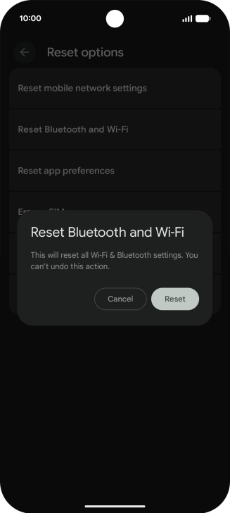Press Reset.