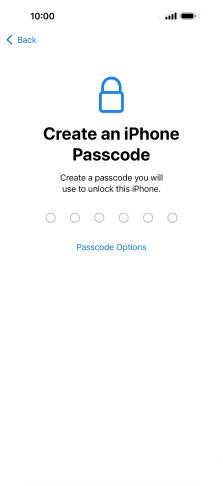 Press Passcode Options. Press Passcode Options.