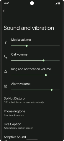Press Phone ringtone. Press Phone ringtone.