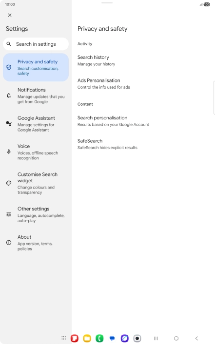 Press Google Assistant. Press Google Assistant.