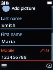 Press the Left selection key.