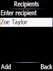 Select the required contact.