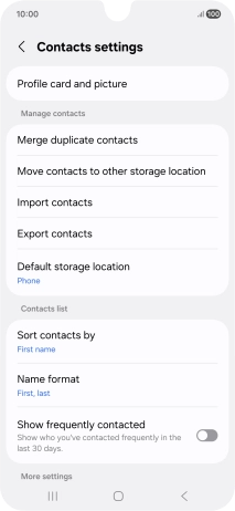Press Import contacts.
