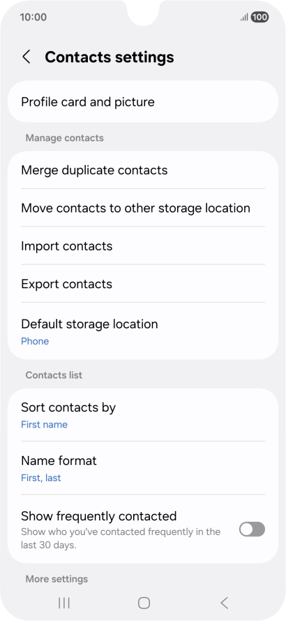 Press Import contacts.