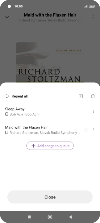 Press the add icon.