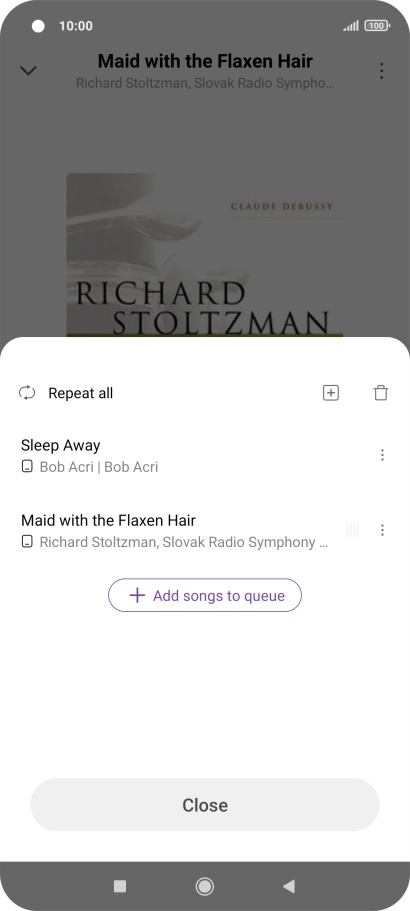 Press the add icon.