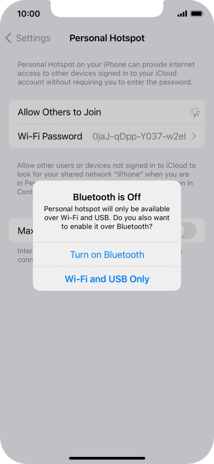 If Wi-Fi is turned on, press Wi-Fi and USB Only. If Wi-Fi is turned on, press Wi-Fi and USB Only.