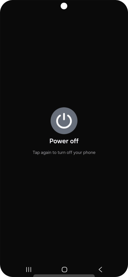 Press Power off.