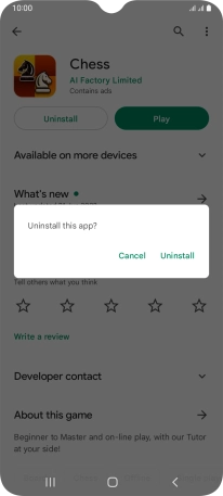 Press Uninstall. Press Uninstall.