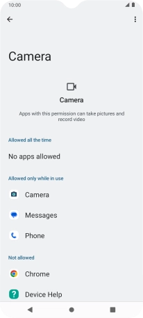 Press the required app. Press the required app.