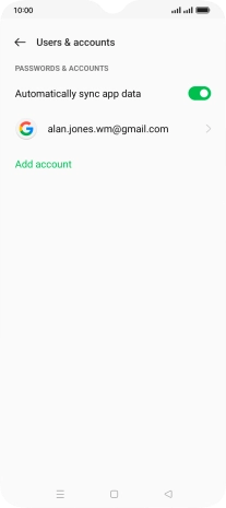 Press Add account.