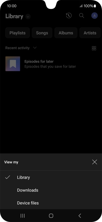 Press the required category and go to the required audio file. Press the required category and go to the required audio file.