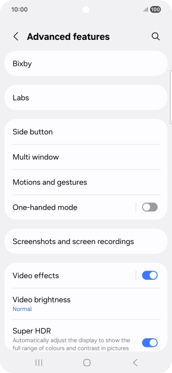 Press Bixby.