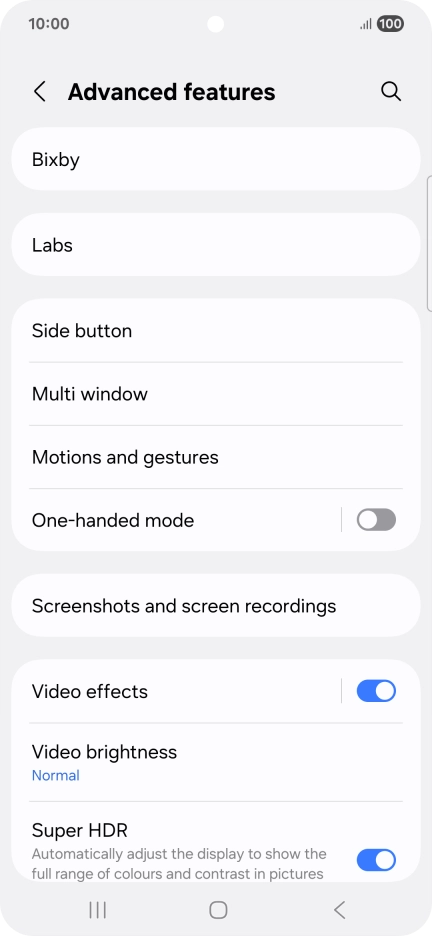 Press Bixby.