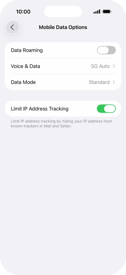 Press Data Mode.