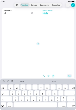 Press the enter icon. Press the enter icon.