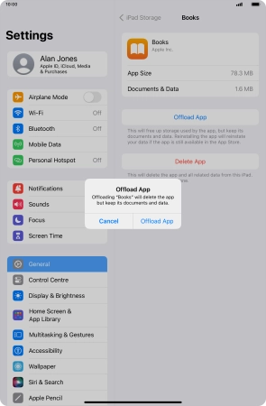 Press Offload App.