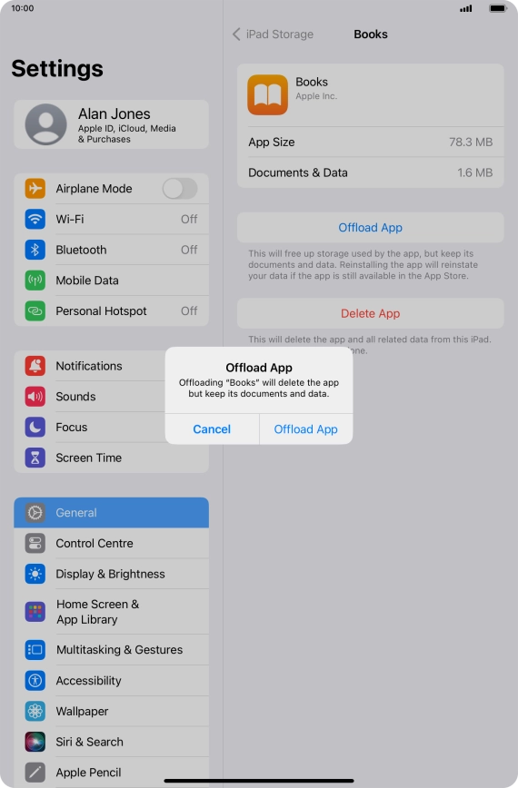 Press Offload App.