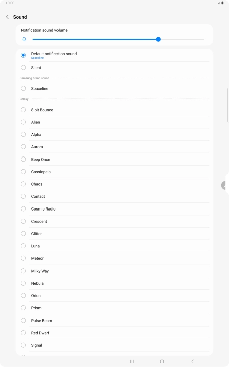 Press the required message tones to hear them. Press the required message tones to hear them.