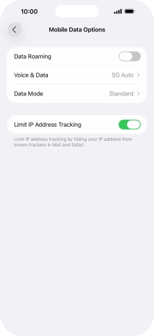 Press Data Mode. Press Data Mode.