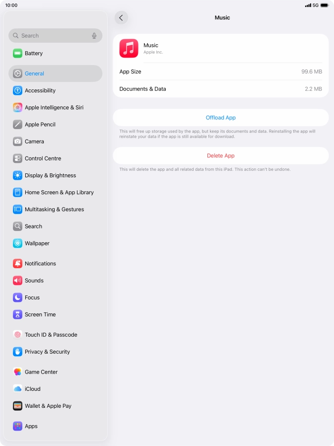 Press Offload App.