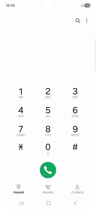 Press the menu icon. Press the menu icon.