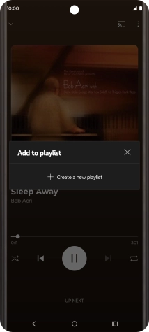 Press Create a new playlist. Press Create a new playlist.