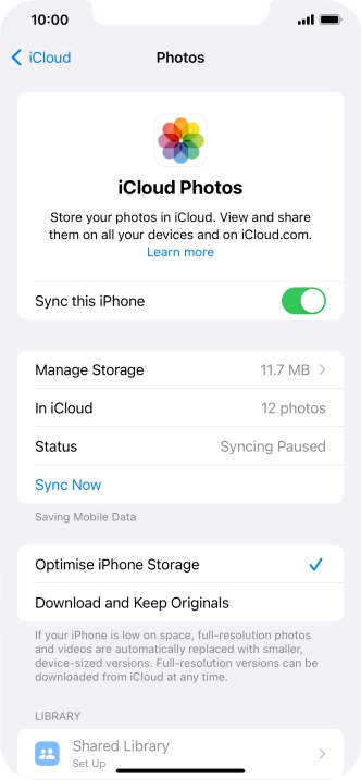 Press the indicator next to Press the indicator next to