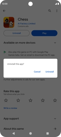 Press Uninstall. Press Uninstall.