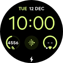 When the battery charging icon is displayed, the battery is charging.