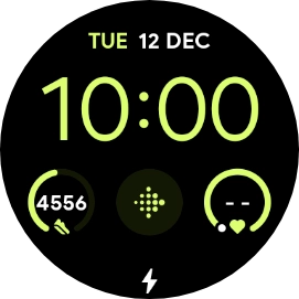 When the battery charging icon is displayed, the battery is charging.