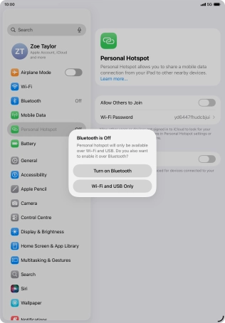 If Wi-Fi is turned on, press Wi-Fi and USB Only. If Wi-Fi is turned on, press Wi-Fi and USB Only.