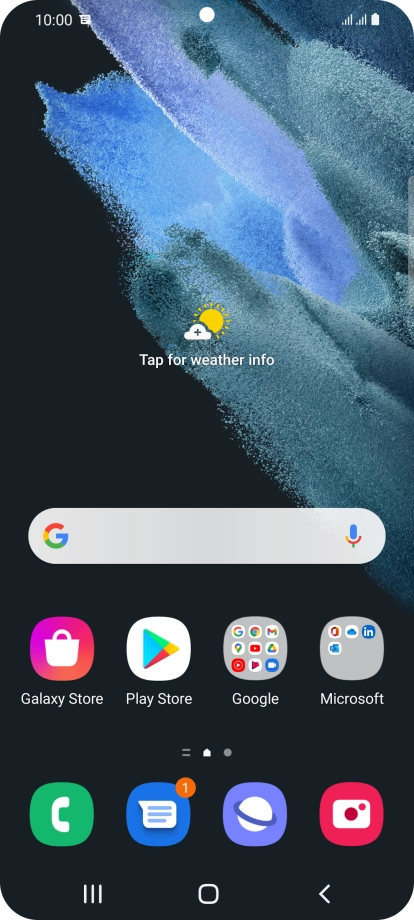 The text/picture message icon shows that you've received a new text or picture message.