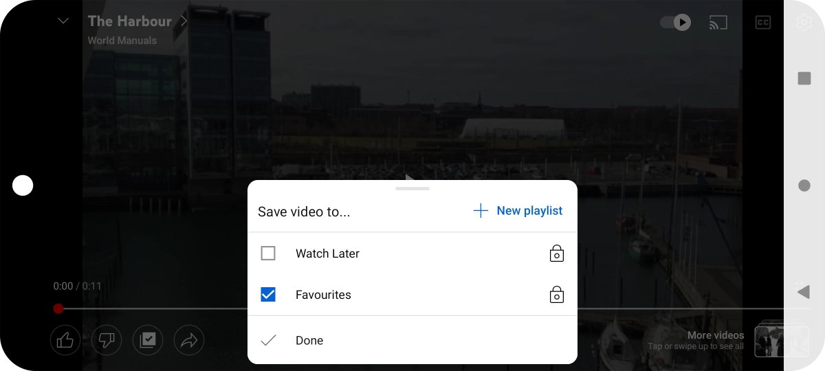 Press the required playlist. Press the required playlist.